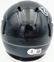 Alshon Jeffery Autographed Philadelphia Eagles Black 2022 Alternate Speed Mini Helmet Beckett BAS QR Stock #261888