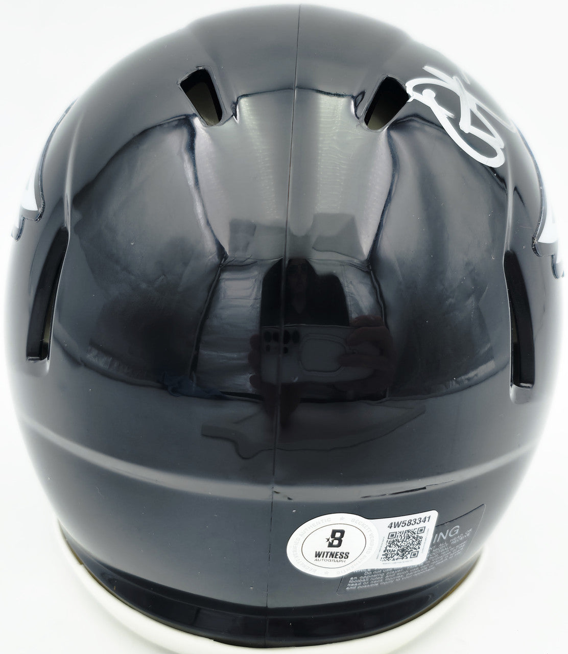 Alshon Jeffery Autographed Philadelphia Eagles Black 2022 Alternate Speed Mini Helmet Beckett BAS QR Stock #261888