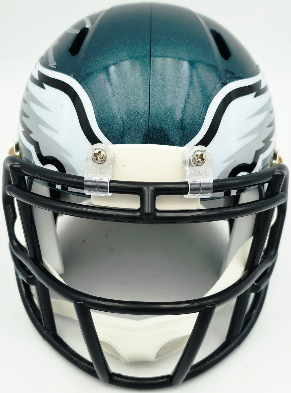 Eric Allen Autographed Philadelphia Eagles Green Speed Mini Helmet Beckett BAS QR Stock #261890