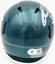 Eric Allen Autographed Philadelphia Eagles Green Speed Mini Helmet Beckett BAS QR Stock #261890