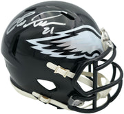 Eric Allen Autographed Philadelphia Eagles Black 2022 Alternate Speed Mini Helmet Beckett BAS QR Stock #261891