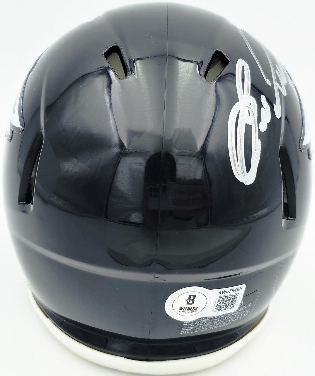 Eric Allen Autographed Philadelphia Eagles Black 2022 Alternate Speed Mini Helmet Beckett BAS QR Stock #261891