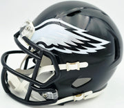 Eric Allen Autographed Philadelphia Eagles Black 2022 Alternate Speed Mini Helmet Beckett BAS QR Stock #261891