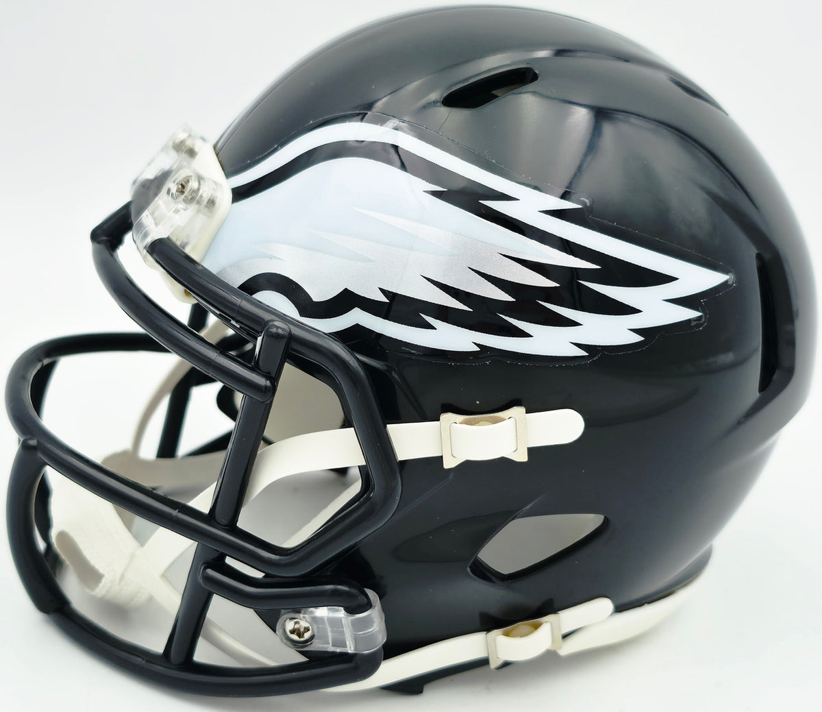 Eric Allen Autographed Philadelphia Eagles Black 2022 Alternate Speed Mini Helmet Beckett BAS QR Stock #261891