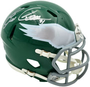 Eric Allen Autographed Philadelphia Eagles Kelly Green 1974-95 Throwback Speed Mini Helmet Beckett BAS QR Stock #261892