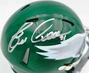 Eric Allen Autographed Philadelphia Eagles Kelly Green 1974-95 Throwback Speed Mini Helmet Beckett BAS QR Stock #261892