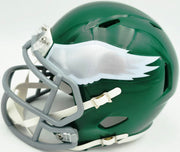 Eric Allen Autographed Philadelphia Eagles Kelly Green 1974-95 Throwback Speed Mini Helmet Beckett BAS QR Stock #261892