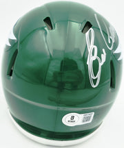 Eric Allen Autographed Philadelphia Eagles Kelly Green 1974-95 Throwback Speed Mini Helmet Beckett BAS QR Stock #261892