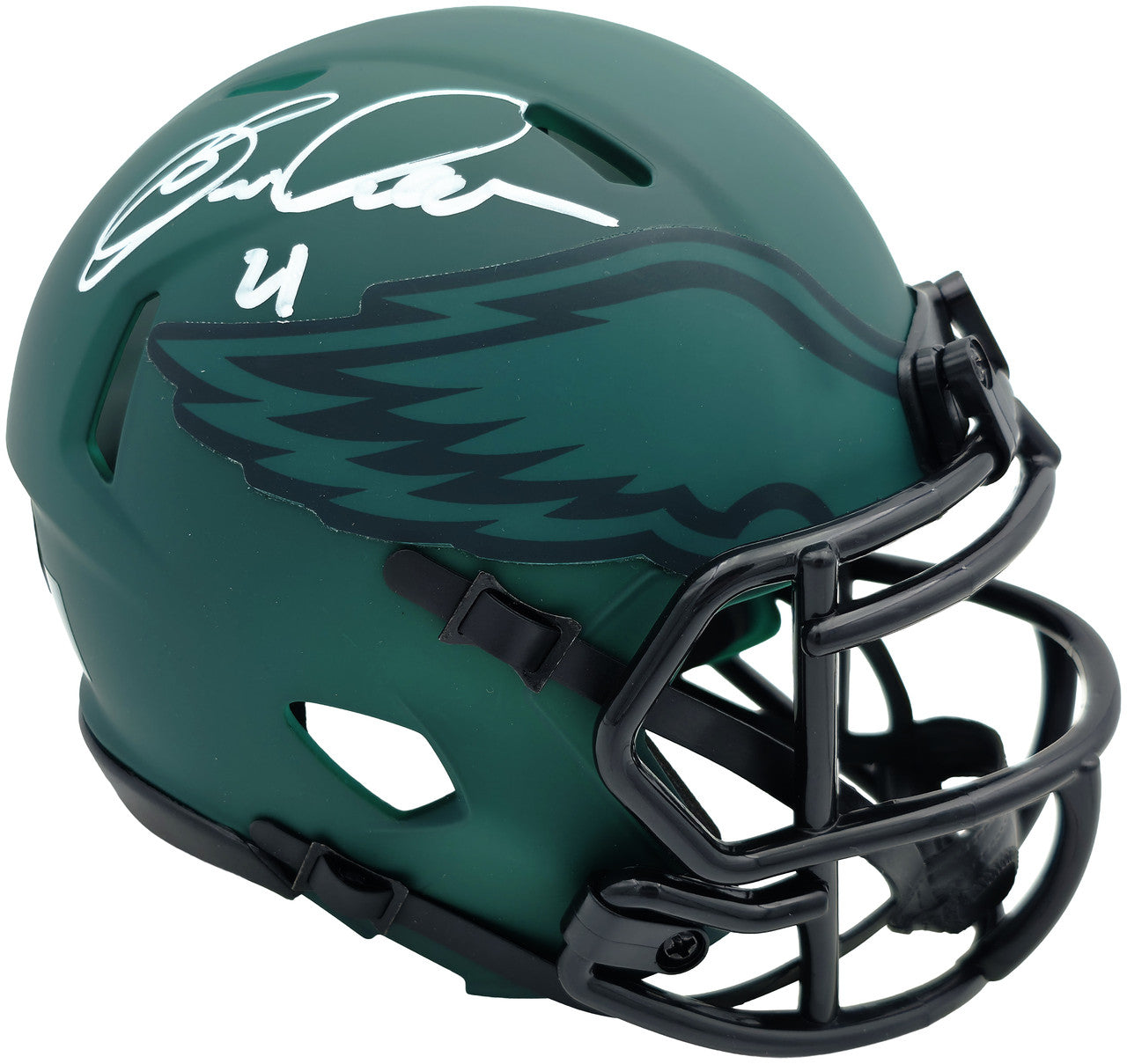 Eric Allen Autographed Philadelphia Eagles Rave Green Speed Mini Helmet Beckett BAS QR Stock #261893