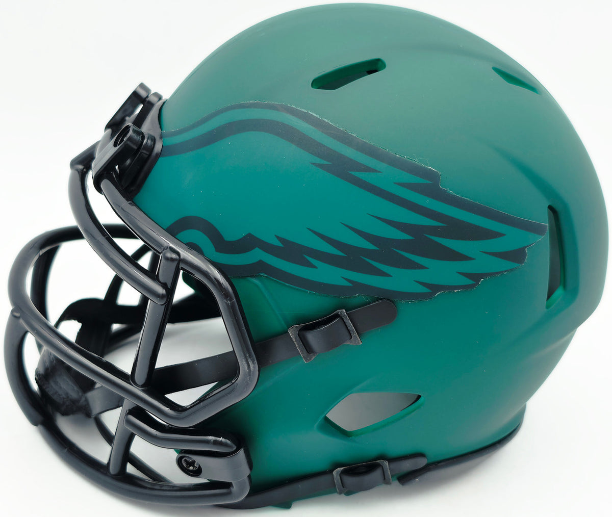 Eric Allen Autographed Philadelphia Eagles Rave Green Speed Mini Helmet Beckett BAS QR Stock #261893