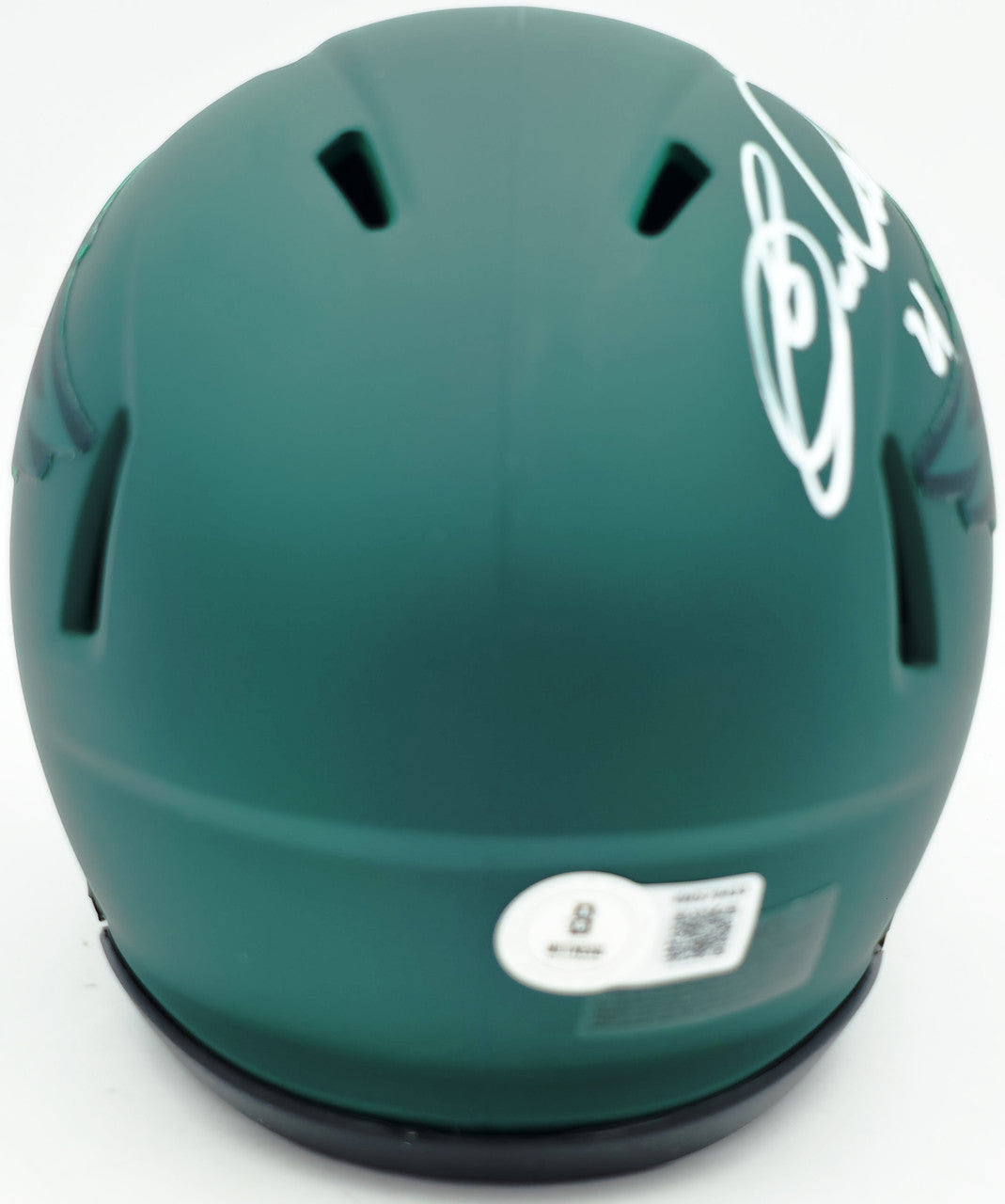 Eric Allen Autographed Philadelphia Eagles Rave Green Speed Mini Helmet Beckett BAS QR Stock #261893