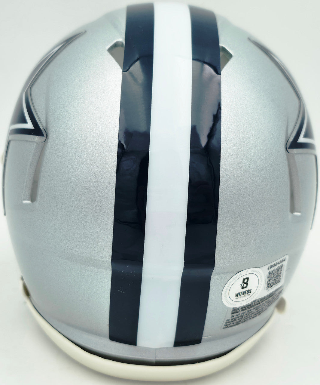 Drew Pearson Autographed Dallas Cowboys Silver Speed Mini Helmet "HOF 21" Beckett BAS QR Stock #261894