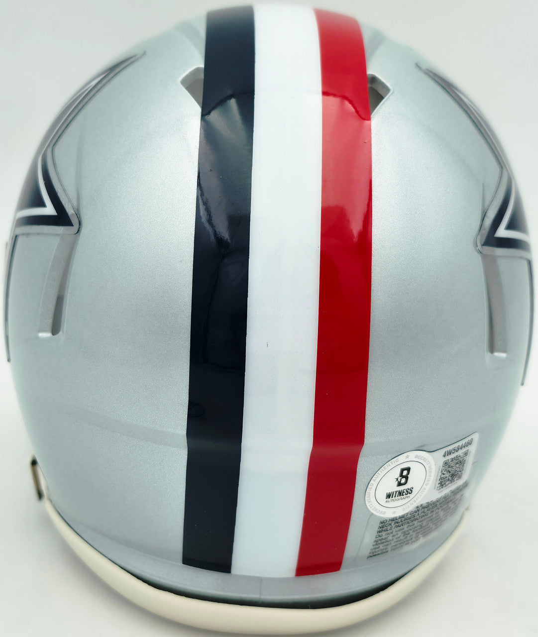 Drew Pearson Autographed Dallas Cowboys Silver 1976 Throwback Speed Mini Helmet "HOF 21" Beckett BAS QR Stock #261896