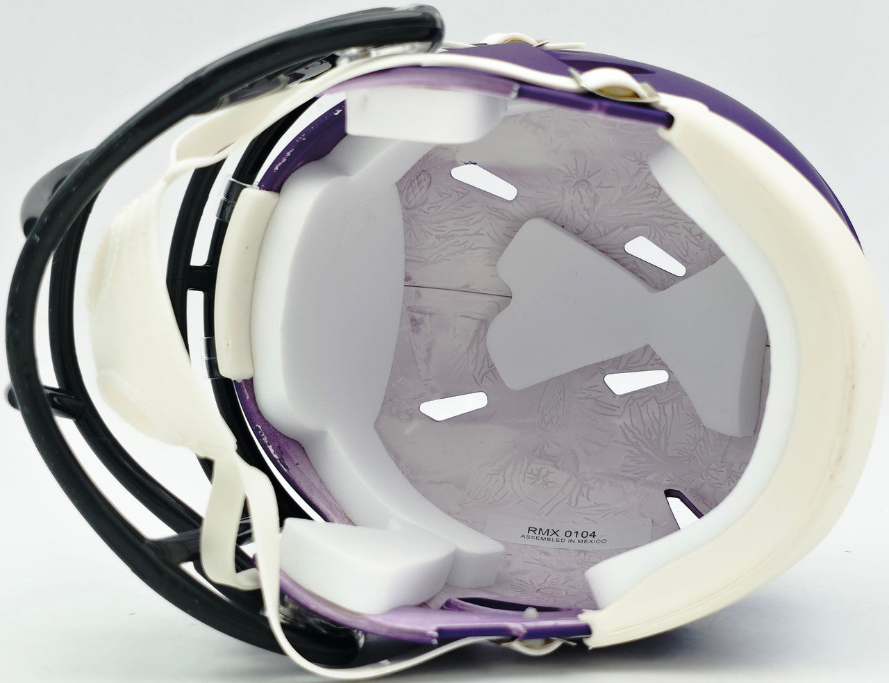 Jordan Addison Autographed Minnesota Vikings Purple Speed Mini Helmet (In White) Beckett BAS QR Stock #261901