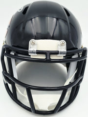 Mike Singletary Autographed Chicago Bears Blue Speed Mini Helmet Beckett BAS Witness Stock #261919