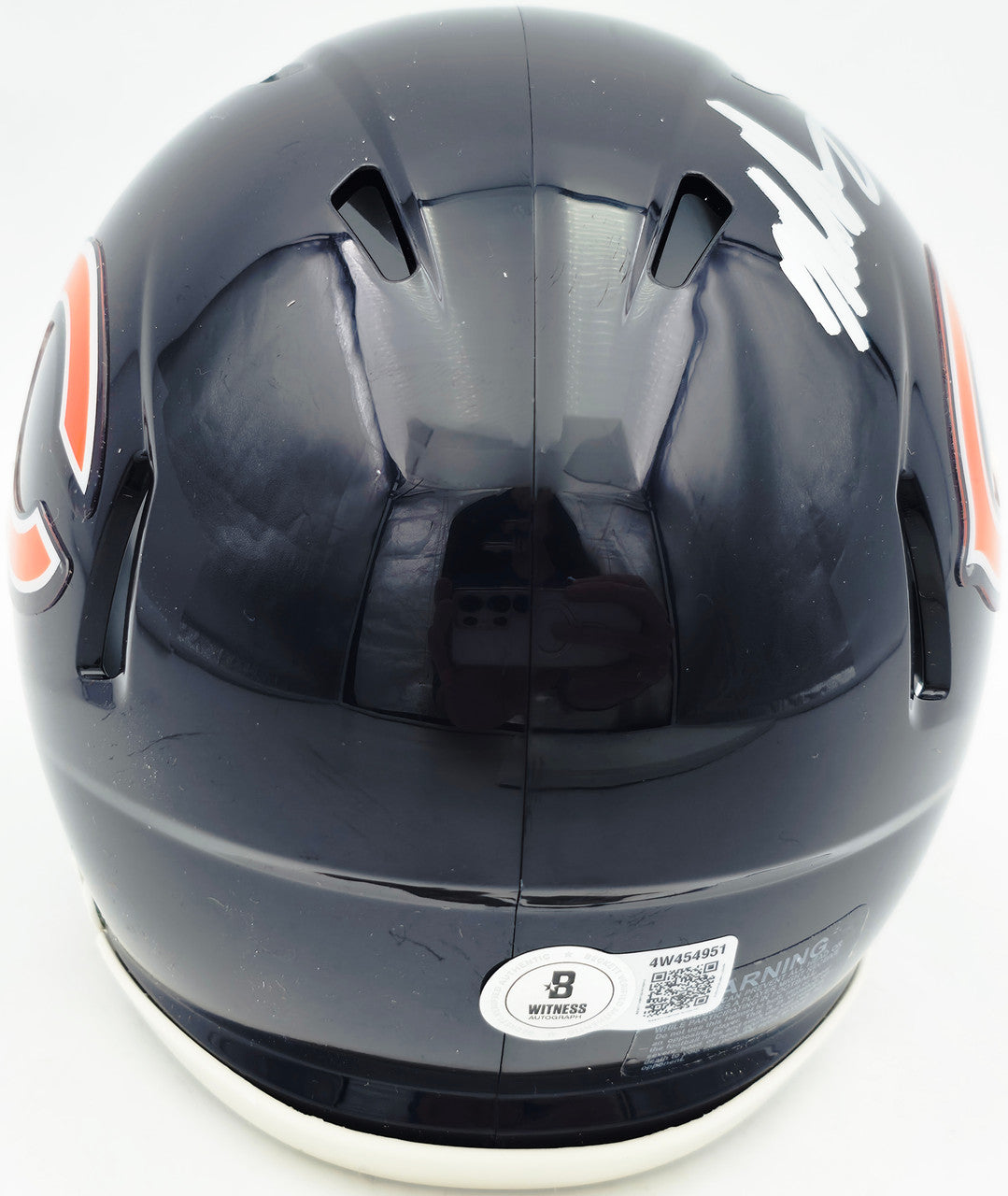 Mike Singletary Autographed Chicago Bears Blue Speed Mini Helmet Beckett BAS Witness Stock #261919