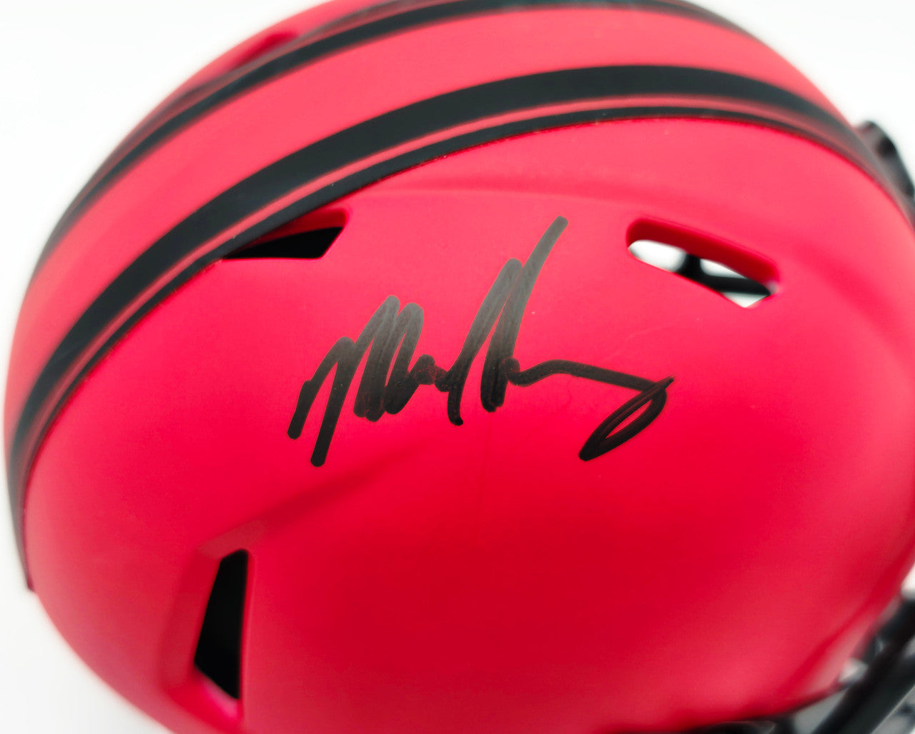 Mike Singletary Autographed San Francisco 49ers Rave Red Speed Mini Helmet Beckett BAS Witness Stock #261921