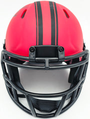 Mike Singletary Autographed San Francisco 49ers Rave Red Speed Mini Helmet Beckett BAS Witness Stock #261921