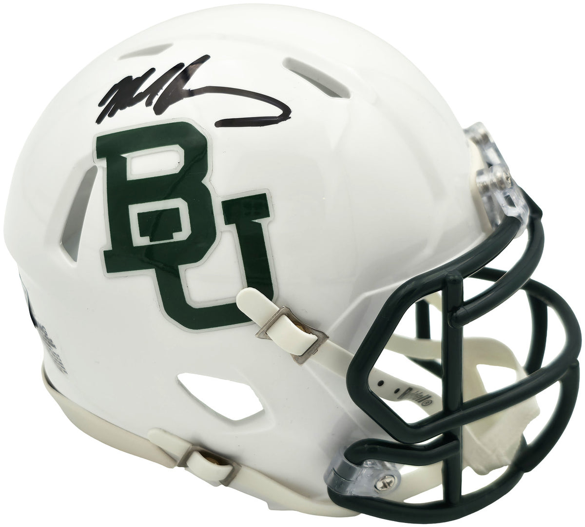 Mike Singletary Autographed Baylor Bears White Speed Mini Helmet Beckett BAS Witness Stock #261922