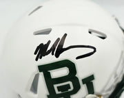 Mike Singletary Autographed Baylor Bears White Speed Mini Helmet Beckett BAS Witness Stock #261922