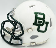 Mike Singletary Autographed Baylor Bears White Speed Mini Helmet Beckett BAS Witness Stock #261922