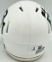 Mike Singletary Autographed Baylor Bears White Speed Mini Helmet Beckett BAS Witness Stock #261922