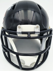 Brian Urlacher Autographed Chicago Bears Blue Speed Mini Helmet (In White) "HOF 18" Beckett BAS Witness Stock #261924