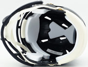 Brian Urlacher Autographed Chicago Bears Blue Speed Mini Helmet (In White) "HOF 18" Beckett BAS Witness Stock #261924