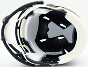 Brian Urlacher Autographed Chicago Bears Blue Speed Mini Helmet (In Orange) "HOF 18" Beckett BAS Witness Stock #261925