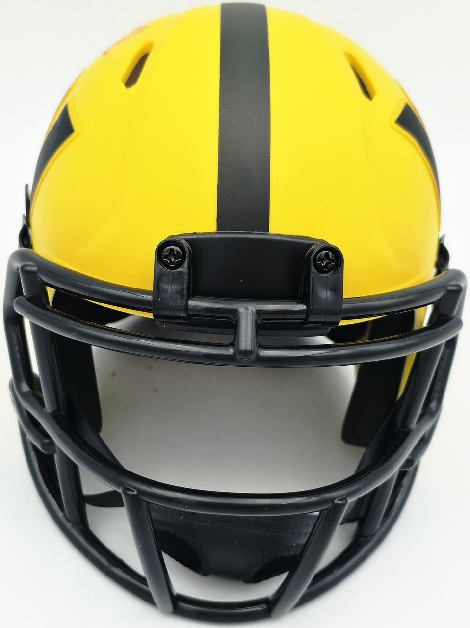 Mike Sainristil Autographed Washington Commanders Rave Yellow Speed Mini Helmet Beckett BAS Witness Stock #261956