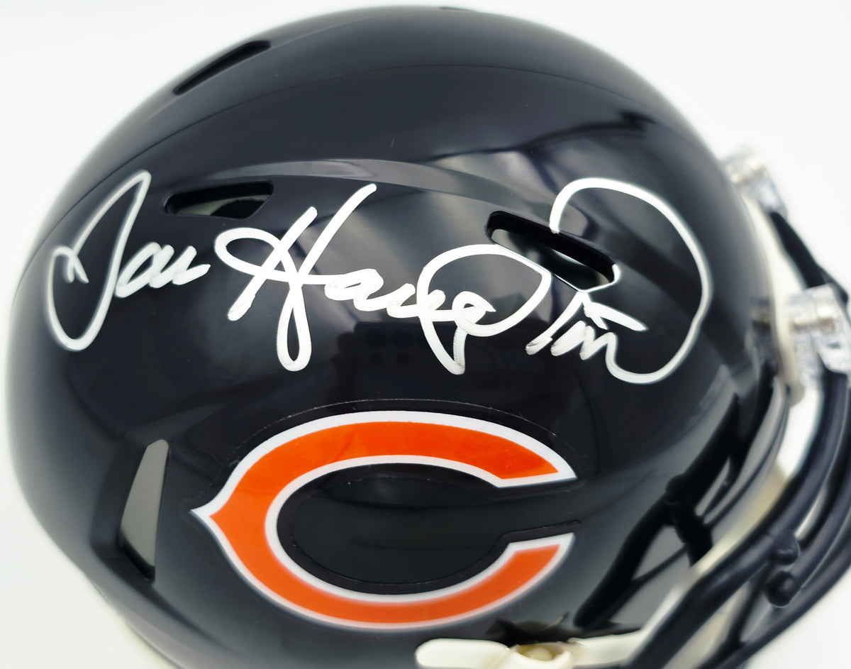 Dan Hampton Autographed Chicago Bears Blue Speed Mini Helmet Beckett BAS Witness Stock #261961