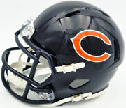 Dan Hampton Autographed Chicago Bears Blue Speed Mini Helmet Beckett BAS Witness Stock #261961