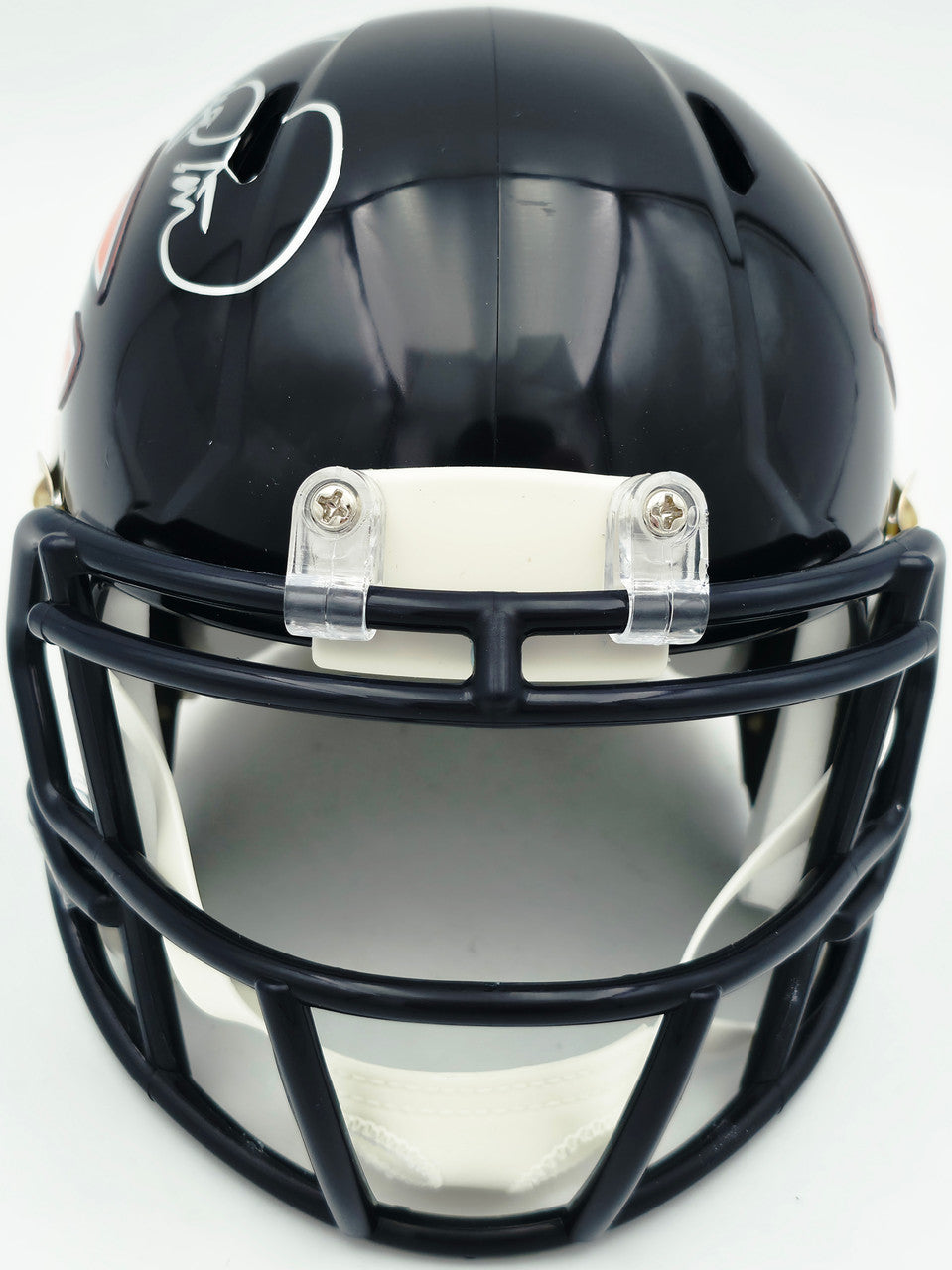 Dan Hampton Autographed Chicago Bears Blue Speed Mini Helmet Beckett BAS Witness Stock #261961