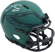 LeSean McCoy Autographed Philadelphia Eagles Rave Green Speed Mini Helmet Beckett BAS Witness Stock #261964