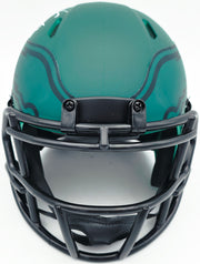 LeSean McCoy Autographed Philadelphia Eagles Rave Green Speed Mini Helmet Beckett BAS Witness Stock #261964