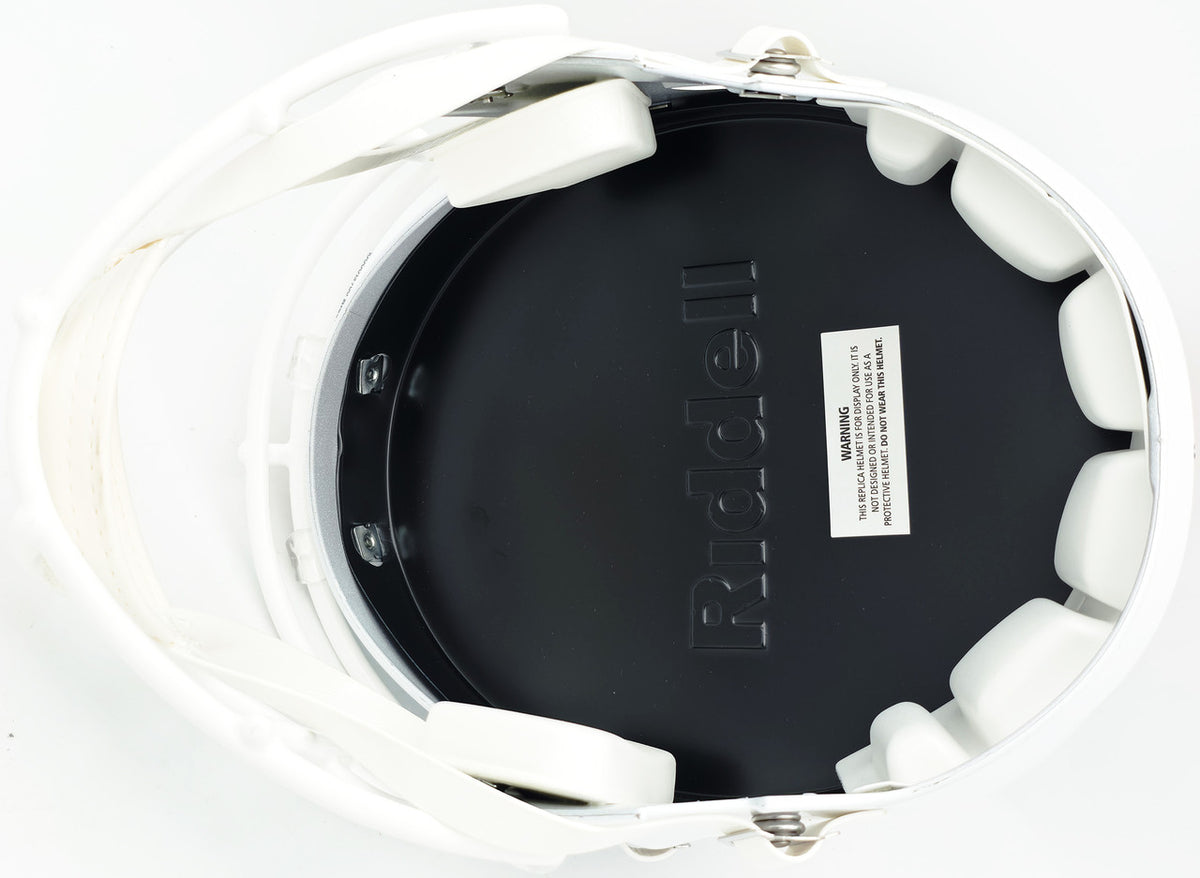 Bernie Kosar Autographed Miami Hurricanes White Traditional Full Size Speed Replica Helmet JSA Witness Stock #261871