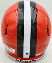 Bernie Kosar Autographed Cleveland Browns Orange 2024 Full Size Speed Replica Helmet JSA Witness Stock #261873