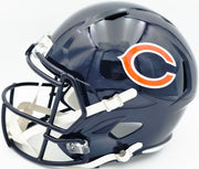 Brian Urlacher Autographed Chicago Bears Blue Full Size Speed Replica Helmet (In White) "HOF 18" Beckett BAS Witness Stock #261933