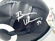 Dick Butkus, Mike Singletary and Brian Urlacher Autographed Chicago Bears Blue Full Size Speed Replica Helmet Beckett BAS Stock #261937