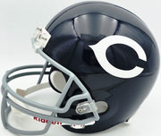Dick Butkus, Mike Singletary and Brian Urlacher Autographed Chicago Bears Blue Full Size Speed Replica Helmet Beckett BAS Stock #261937