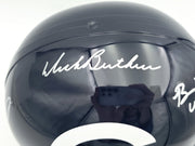 Dick Butkus, Mike Singletary and Brian Urlacher Autographed Chicago Bears Blue Full Size Speed Replica Helmet Beckett BAS Stock #261938