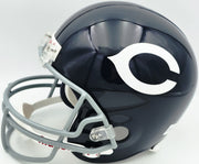 Dick Butkus, Mike Singletary and Brian Urlacher Autographed Chicago Bears Blue Full Size Speed Replica Helmet Beckett BAS Stock #261938