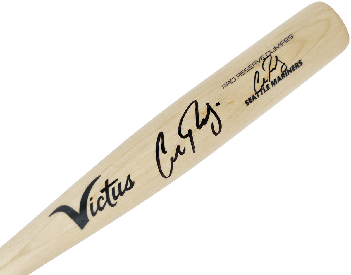 Cal Raleigh Autographed Blonde Victus Player Model Torpedo 18" Mini Baseball Bat Seattle Mariners Fanatics & MLB Holo Stock #261874