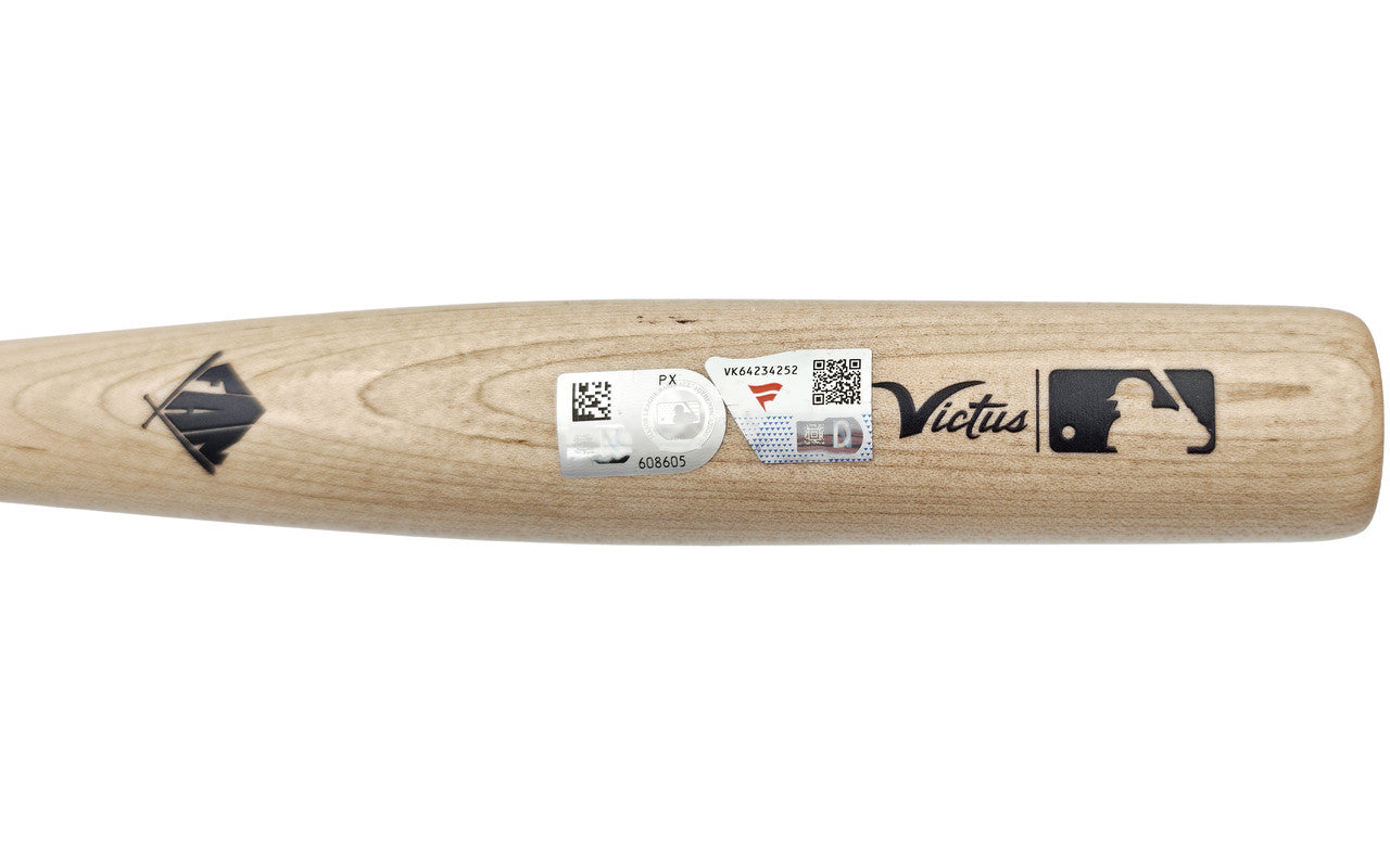 Cal Raleigh Autographed Blonde Victus Player Model Torpedo 18" Mini Baseball Bat Seattle Mariners Fanatics & MLB Holo Stock #261874