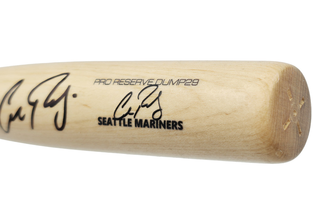 Cal Raleigh Autographed Blonde Victus Player Model Torpedo 18" Mini Baseball Bat Seattle Mariners Fanatics & MLB Holo Stock #261874