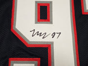 New England Patriots Milton Williams Autographed Blue Jersey Beckett BAS Witness Stock #261849