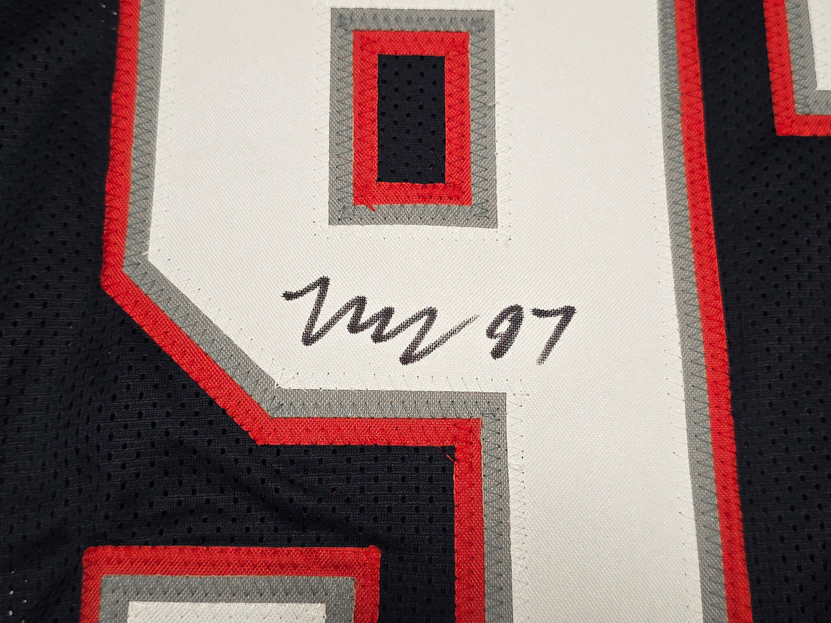New England Patriots Milton Williams Autographed Blue Jersey Beckett BAS Witness Stock #261849