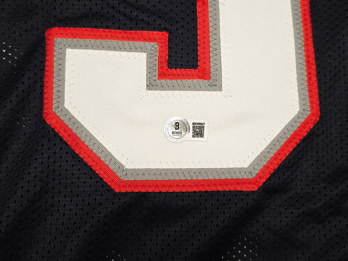 New England Patriots Milton Williams Autographed Blue Jersey Beckett BAS Witness Stock #261849