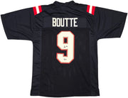New England Patriots Kayshon Boutte Autographed Blue Jersey Beckett BAS Witness Stock #261913
