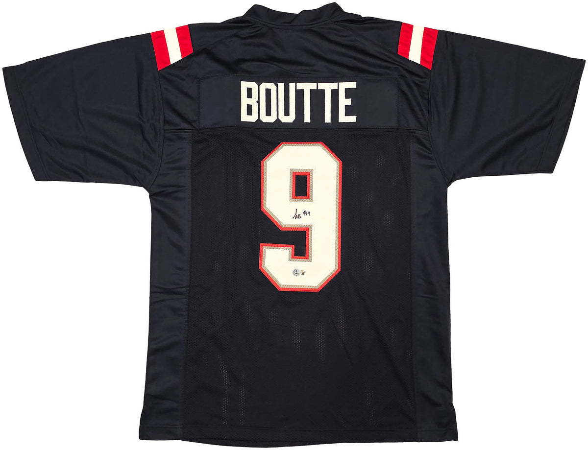 New England Patriots Kayshon Boutte Autographed Blue Jersey Beckett BAS Witness Stock #261913